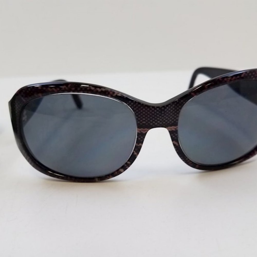 Kate Spade Prescriptive Snake print Brown Gold Sunglasses W/ Green kate sp Case - Picture 4 of 8